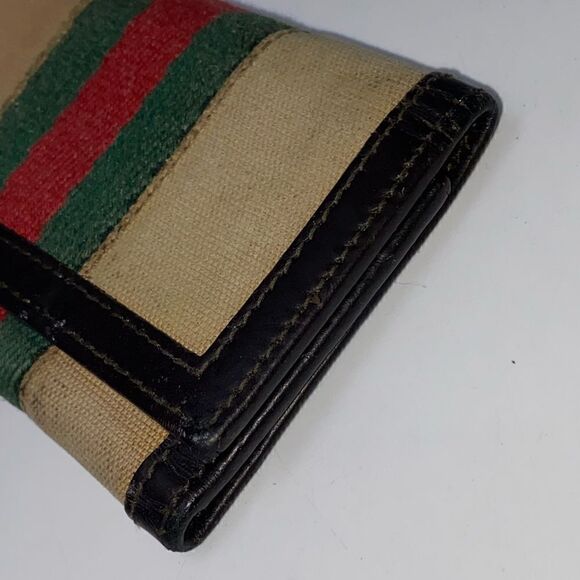 AUTHENTIC GUCCI Web Key Wallet - Picture 4 of 7